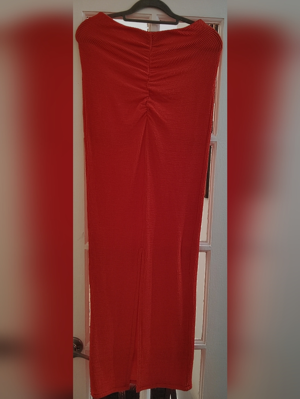 JLUXLABEL Orange High-Waist Maxi Bodycon Skirt 🔥🔥🔥 - Picture 2 of 4